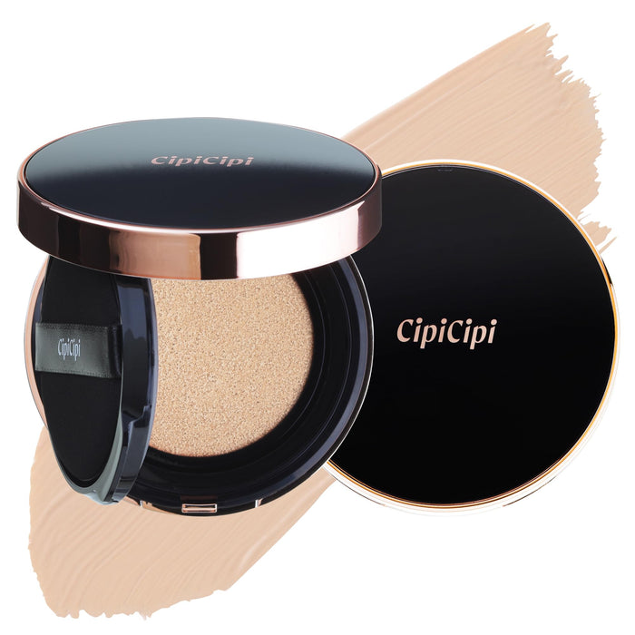 Cipicipi Fit Skin Cushion 01 Light Beige 15G Long-Lasting Foundation