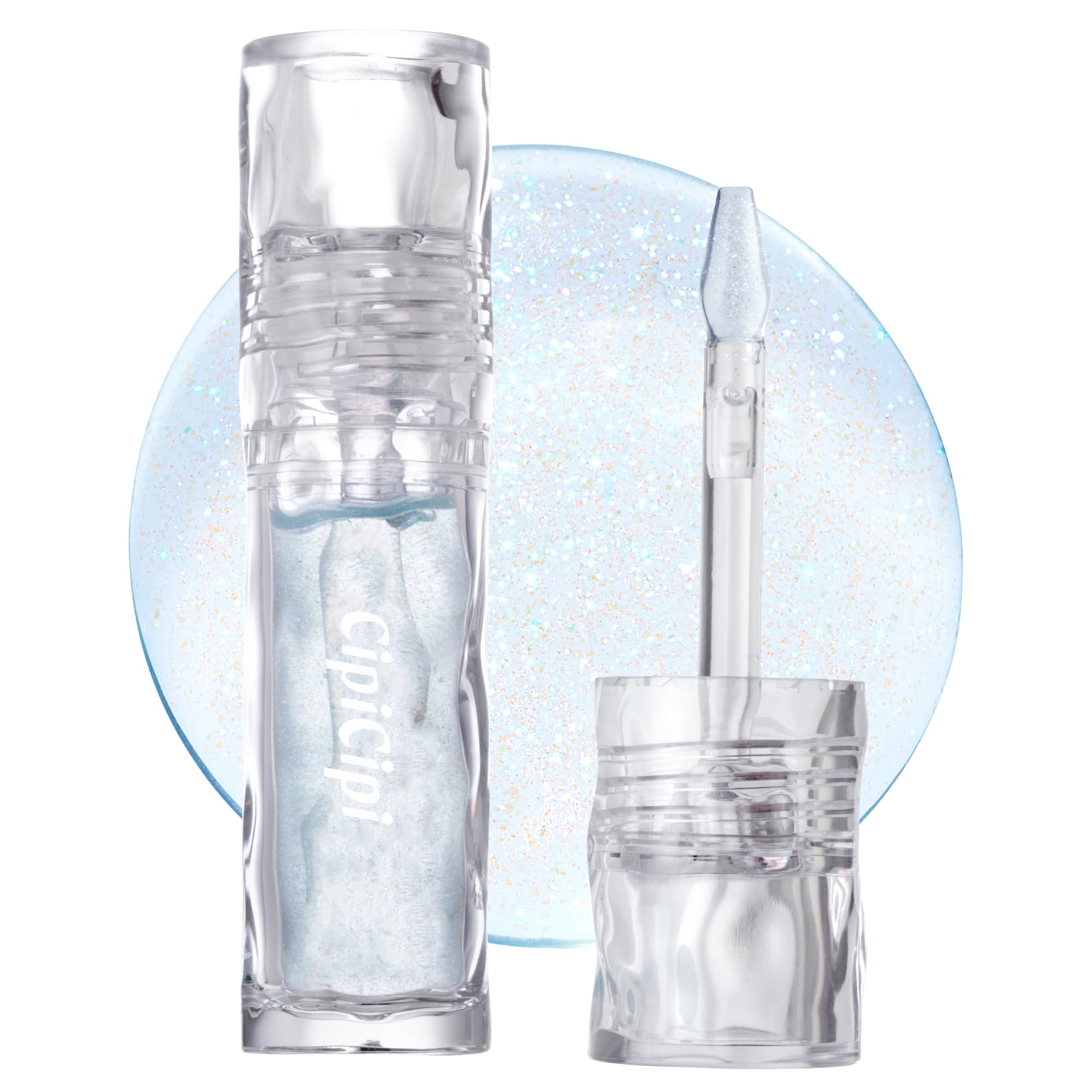 Cipicipi Mizuame Blue Glass Plumper Lip Gloss Fuller Non-Sticky 3.4G Pearl