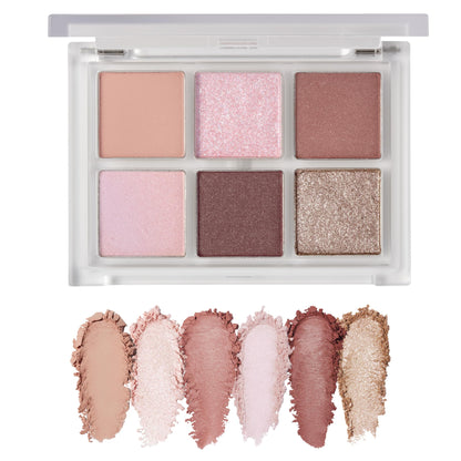 Cipicipi Mood Color Eyes 02 Date 4.3G Eyeshadow Palette with Glitter & Serum Ingredients