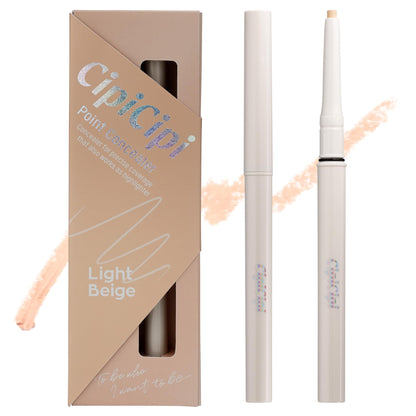 Cipicipi Point Concealer 01 Light Beige 0.3G: Waterproof Pencil for Under-Eye Bags