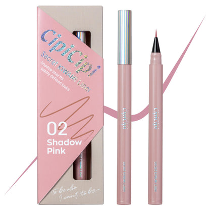 Cipicipi Secret Kiwami S 02 Shadow Pink Waterproof Ultra-Light Eyeliner 0.62G