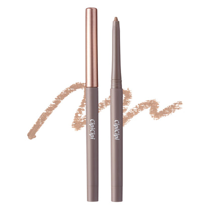 Cipicipi Secret Kiwami Pencil 01 Shadow Greige Eyeliner and Cream Eyeshadow