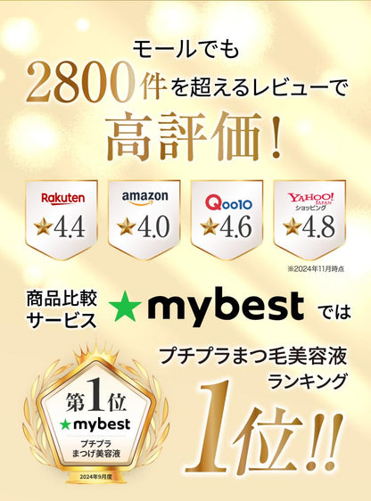 Shonan Beauty Eyelash Serum Oil-Free 4Ml Mineral Formula Natural Ingredients