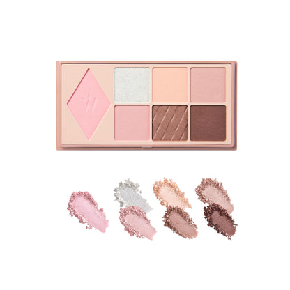Wonjungyo W Daily Mood Up Palette Soft Mauve Pink 01 - 8G Eyeshadow Matte