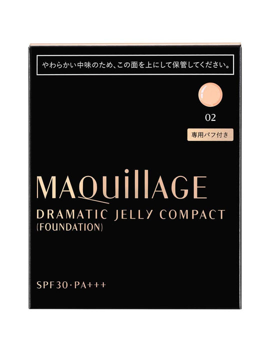 Maquillage Dramatic Jelly Compact Foundation Refill 14g for Light to Medium Skin