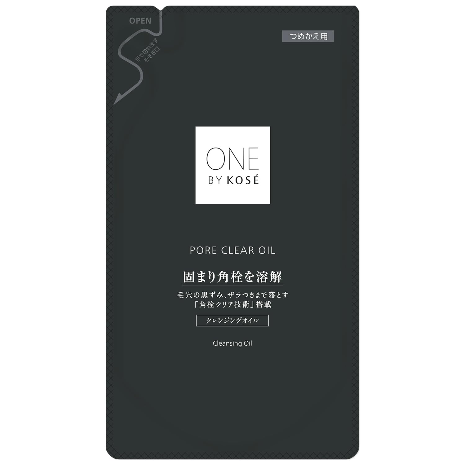 One By Kose Cleansing Pore Clear Oil Refill 160ml for Makeup Removal