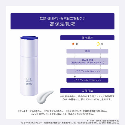 One By Kose Serum Veil Emulsion 24Ml Mini Moisturizer Rice Power No.07