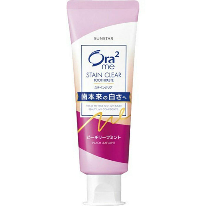 Ora2 Me Stain Clear Toothpaste Peach Leaf Mint 130G Paste