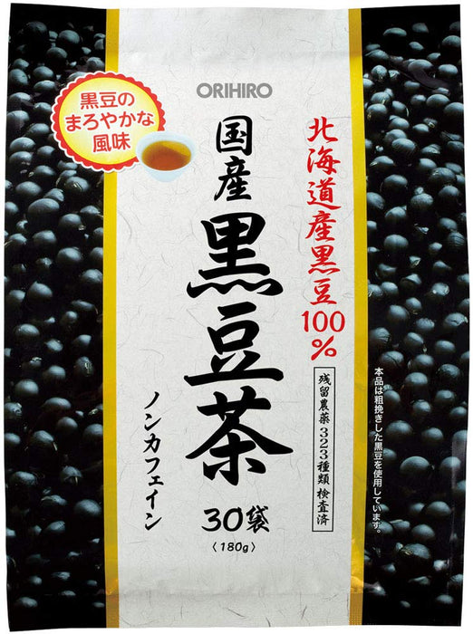 Orihiro 100% Japanese Black Bean Tea 6G X 30 Bags Caffeine-Free Halal Certified