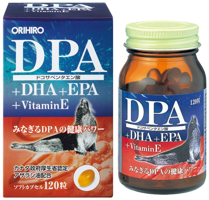 Orihiro DPA DHA EPA 胶囊 120 粒 30 天份量，含维生素 E