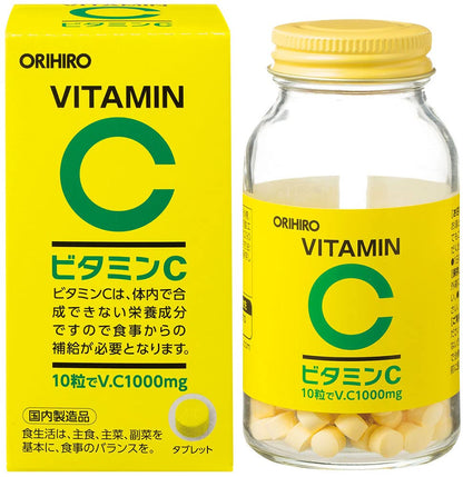 Orihiro Vitamin C 1000mg Supplement - 300 Tablets for Immune Support