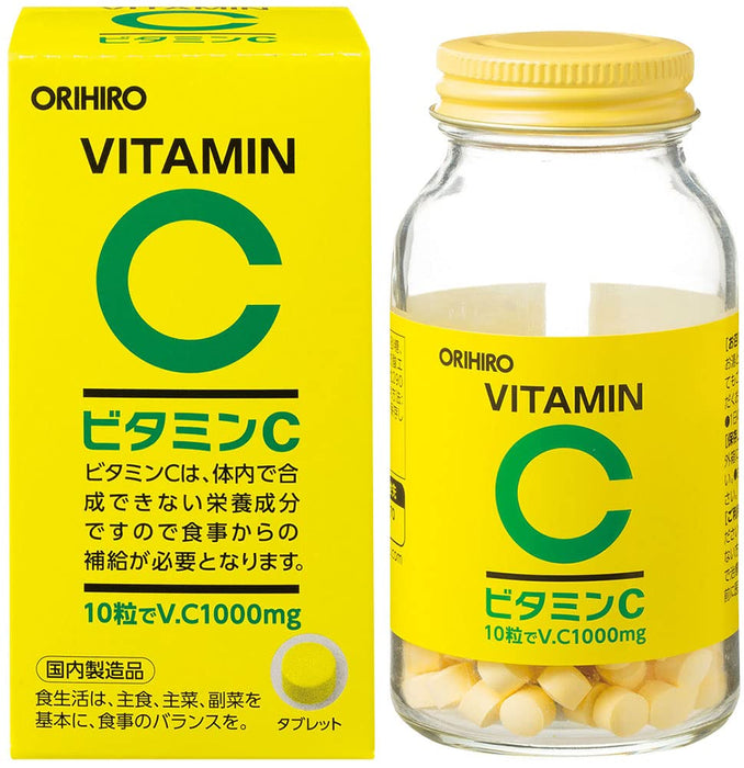 Orihiro 維生素 C 1000 毫克補充劑 - 300 片，用於免疫支持