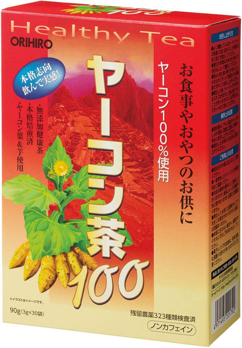Orihiro Yacon Tea 100 3G x 30 Bags Healthy Herbal Drink