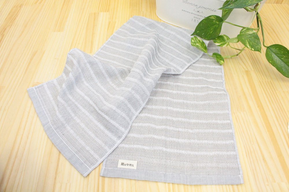 Orim Binchotan Charcoal Exfoliating Body Scrub Towel Washcloth