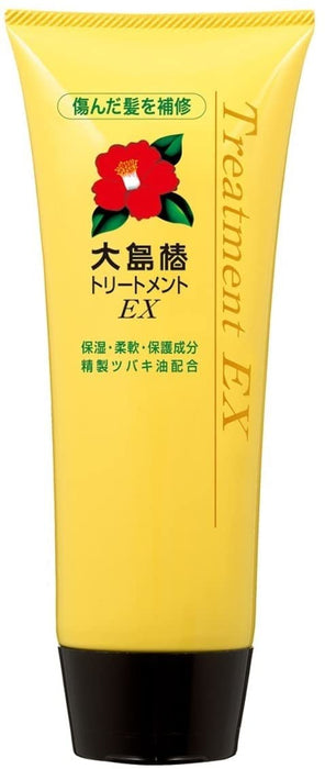 Camellia Oshima Tsubaki Ex Treatment 200G - Firms and Strengthens Hair with Camellia Oil