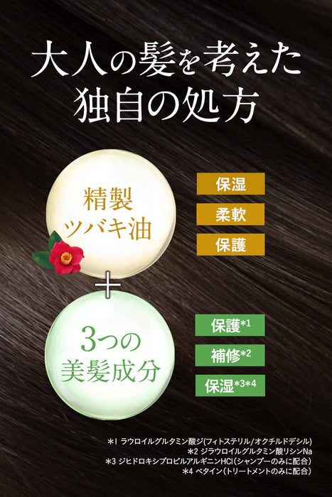 Camellia Oshima Tsubaki Shampoo with Camellia Oil for Smooth Shiny Hair 300ml