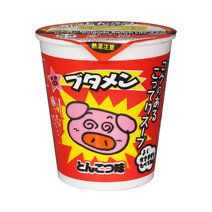 Baby Star Oyatsu Butamen Tonkotsu Ramen Noodles 35G - Delicious Instant Snack