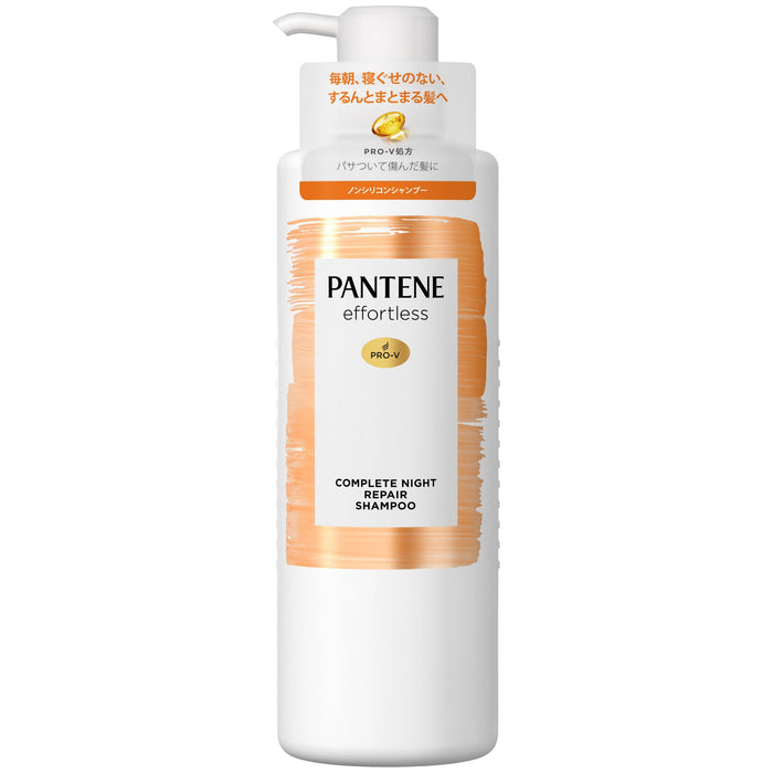 Pantene Effortless Night Repair Shampoo Pump 480Ml for Complete Care