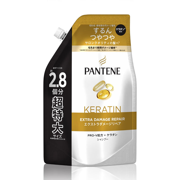 Pantene Extra Damage Repair Shampoo Refill 860ml for Intense Hair Repair