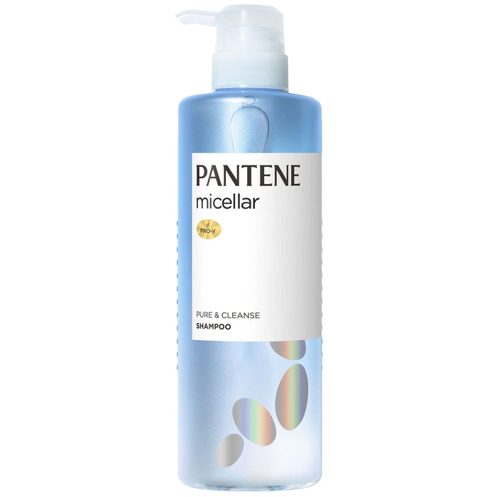 Pantene Micellar Shampoo Pure Cleanse Non-Silicone Pump 500Ml