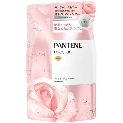 Pantene Micellar Non-Silicone Shampoo Pure & Rose Water Refill 350ml