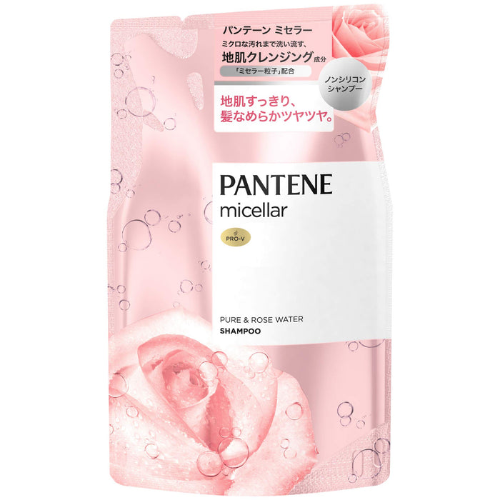 Pantene Micellar Non-Silicone Shampoo Pure & Rose Water Refill 350ml