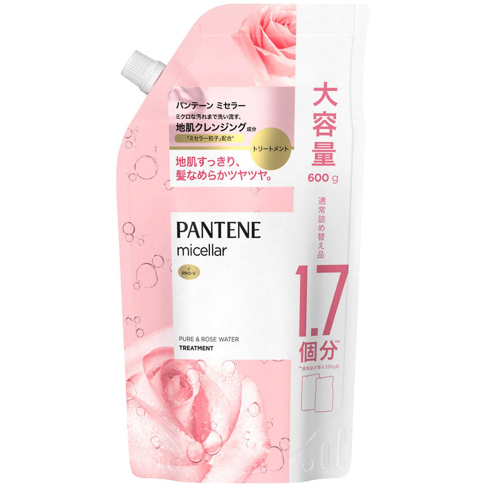 Pantene Micellar Pure & Rose Water 600g Refill Treatment