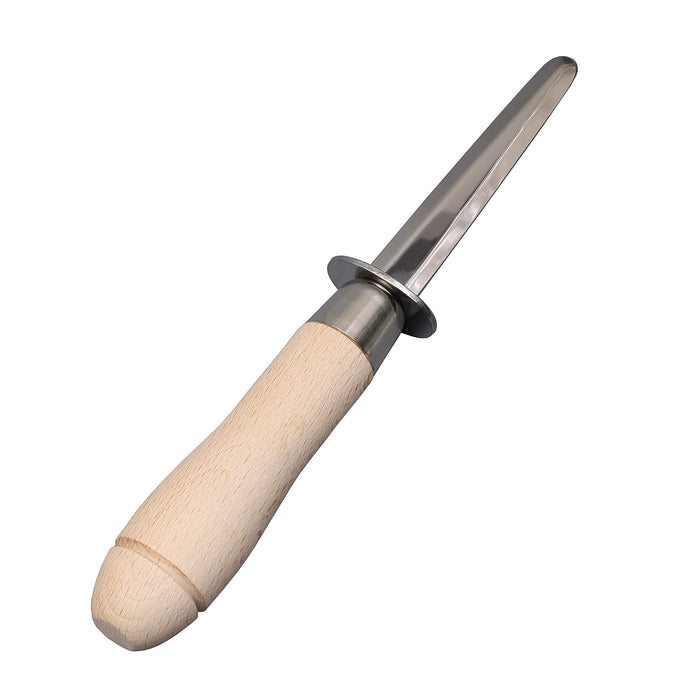 Pearl Metal Oyster Shucker Knife with Wooden Handle 210mm