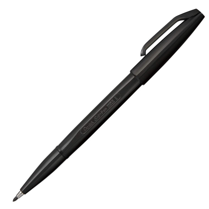 Pentel 簽名筆黑色記號筆套裝 S520-Ad 10 支裝高品質細尖