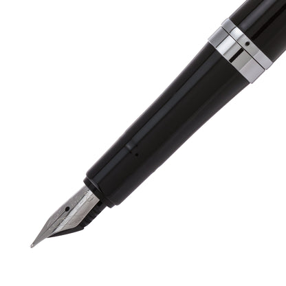 Pentel Tradio Fountain Pen Black Barrel Blue Ink Japan - Gift Box 1 Pack (Trf94A-C)