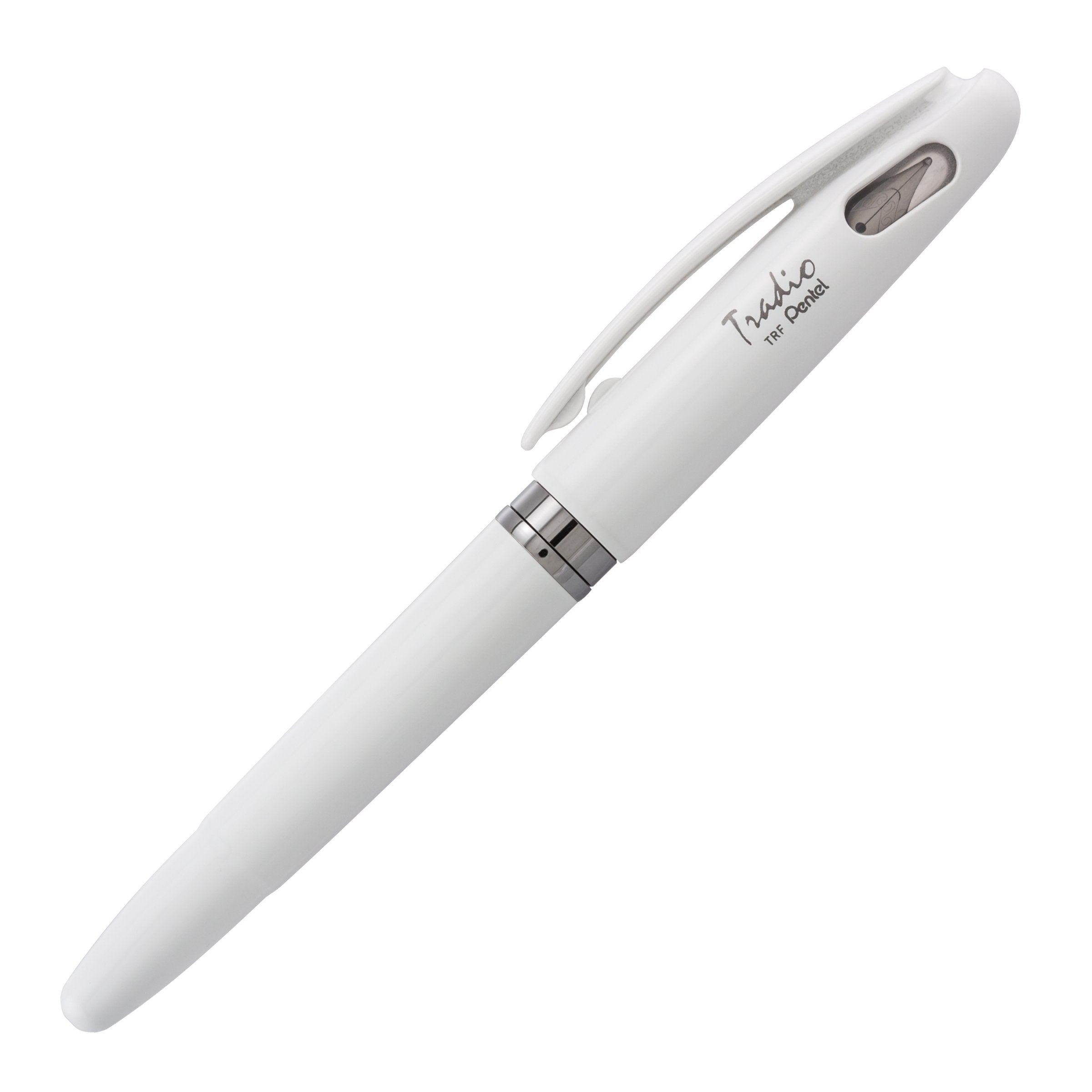 Pentel Tradio Fountain Pen White Barrel Blue Ink Japan Gift Box 1 Pack