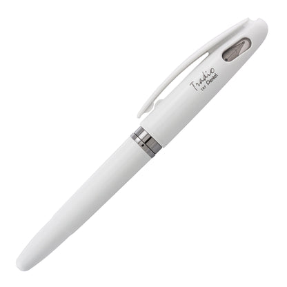 Pentel Tradio Fountain Pen White Barrel Blue Ink Japan Gift Box 1 Pack