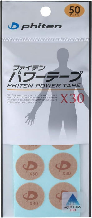Phiten 强力贴 X30 50 Mark - 支撑肩颈背部疼痛缓解和放松