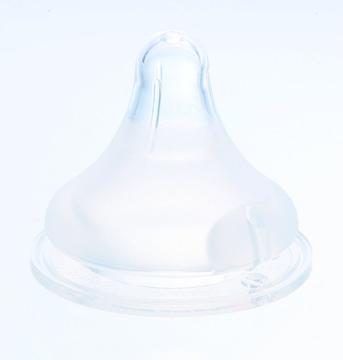 贝亲硅胶哺乳奶嘴 S 码 2 件装 适合 1-3 个月婴儿