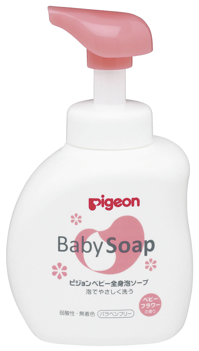 Pigeon Whole Body Foam Soap Flower Scent 500Ml for 0 Months and Up