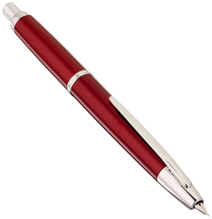 Pilot Decimo Capless Red Fountain Pen with Medium Nib