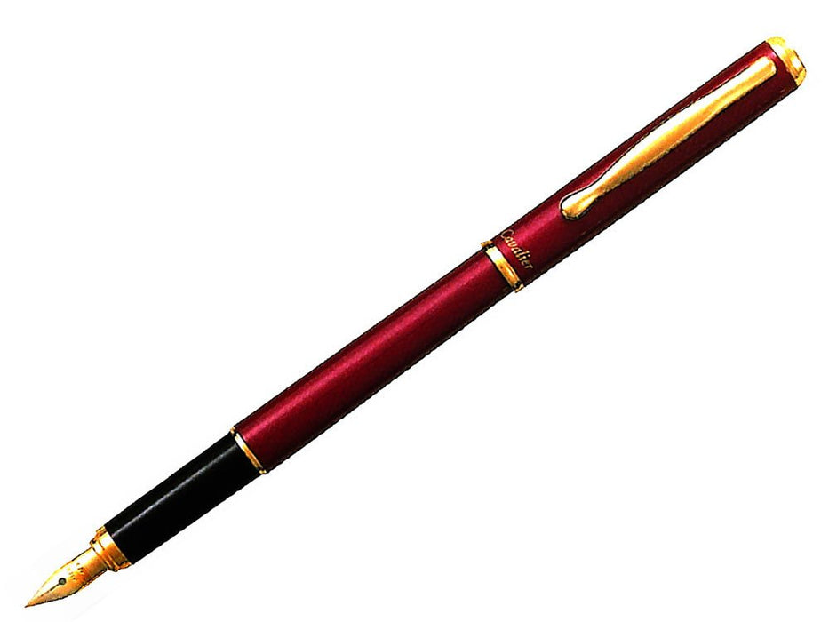 Pilot Cavalier Fine Nib Red Body Fountain Pen - Smooth Writing Experience