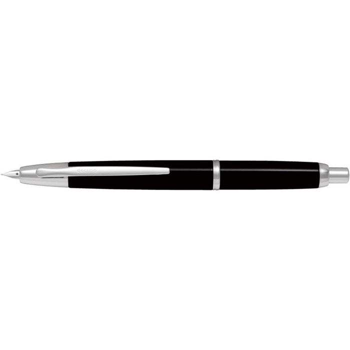 Pilot Decimo Bold Black Capless Fountain Pen - High-Quality Writing Instrument