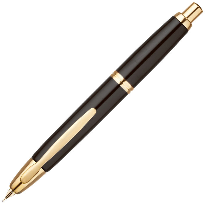 Pilot Capless FC15SRBM Black Fountain Pen - Smooth Writing and Elegant Design