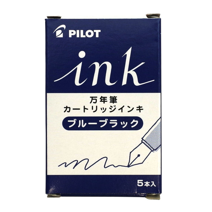 Pilot Blue-Black Fountain Pen Ink Cartridges 5-Piece Pack IRF-5S-BB