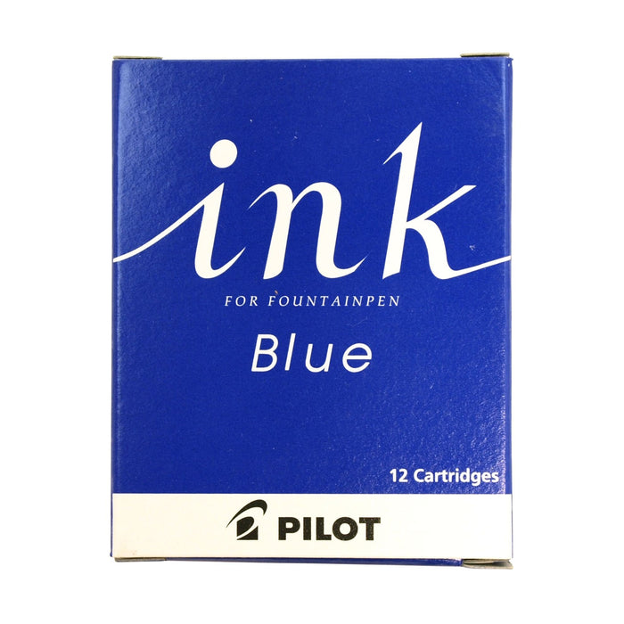 Pilot 12-Pack Blue Fountain Pen Cartridge Ink IRF12SL - Authentic Pilot Refills