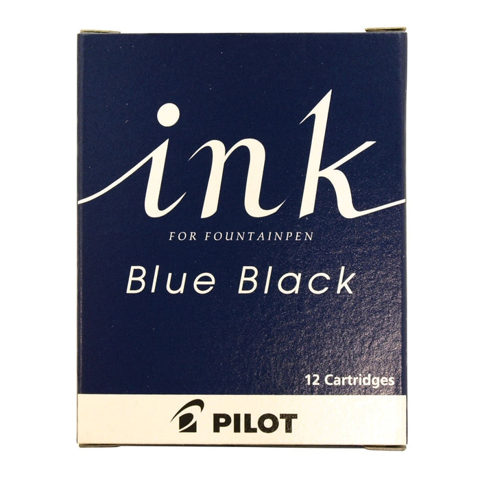 Pilot Fountain Pen Blue Black Ink Cartridge - 12 Pieces Pack (IRF12SBB)