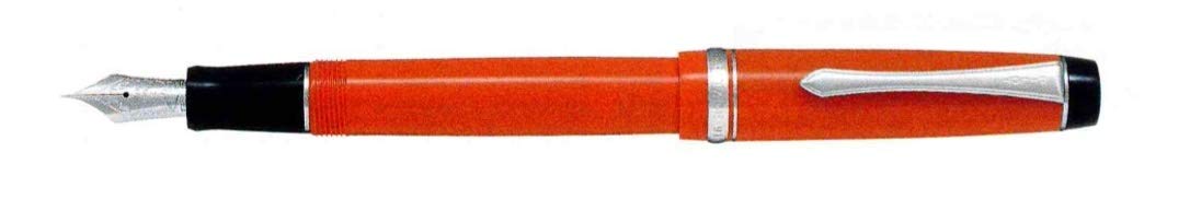 Pilot Custom Hage 91 Fine Point Fountain Pen in Vibrant Orange Color