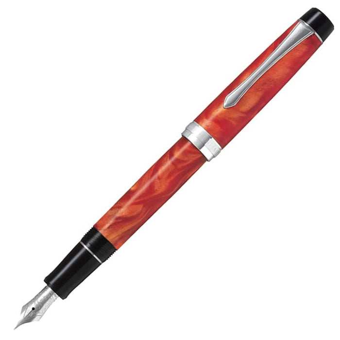 Pilot Custom Heritage Fine Nib Fountain Pen in Marble Orange