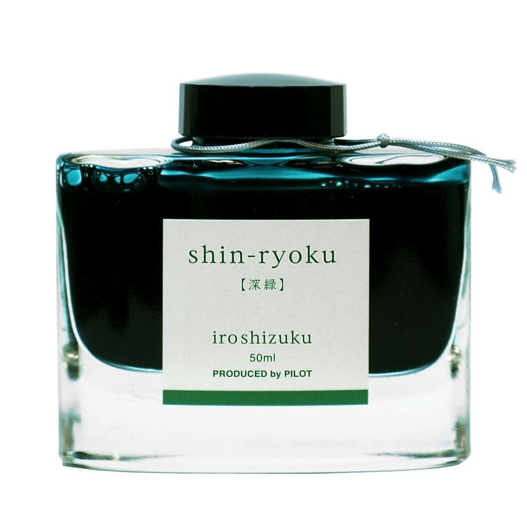 Pilot Iroshizuku Shinryoku 50ml Fountain Pen Ink - Deep Green Color