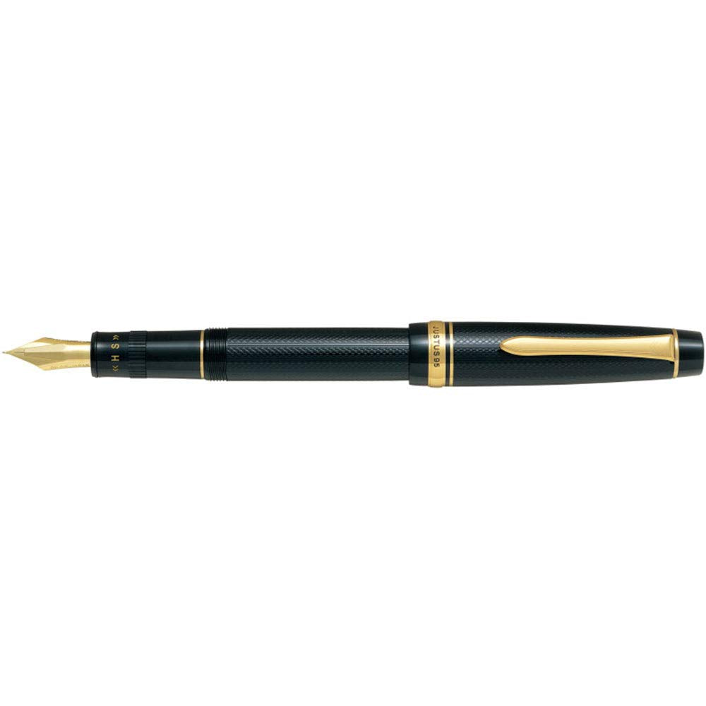 PILOT Justus 万年筆 黒 パイロット ジャスタス95 中字 万年筆 ネットブラック - FJ-3MR-NB-M