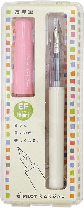Pilot Kakuno EF Soft Pink Fountain Pen - Smooth Writing Instrument by Pilot