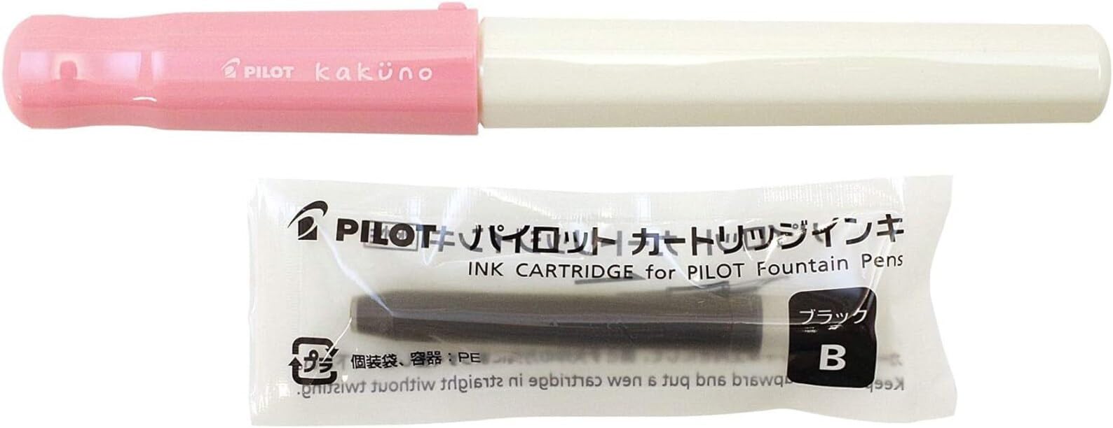 Pilot Kakuno EF Soft Pink Fountain Pen - Smooth Writing Instrument by Pilot