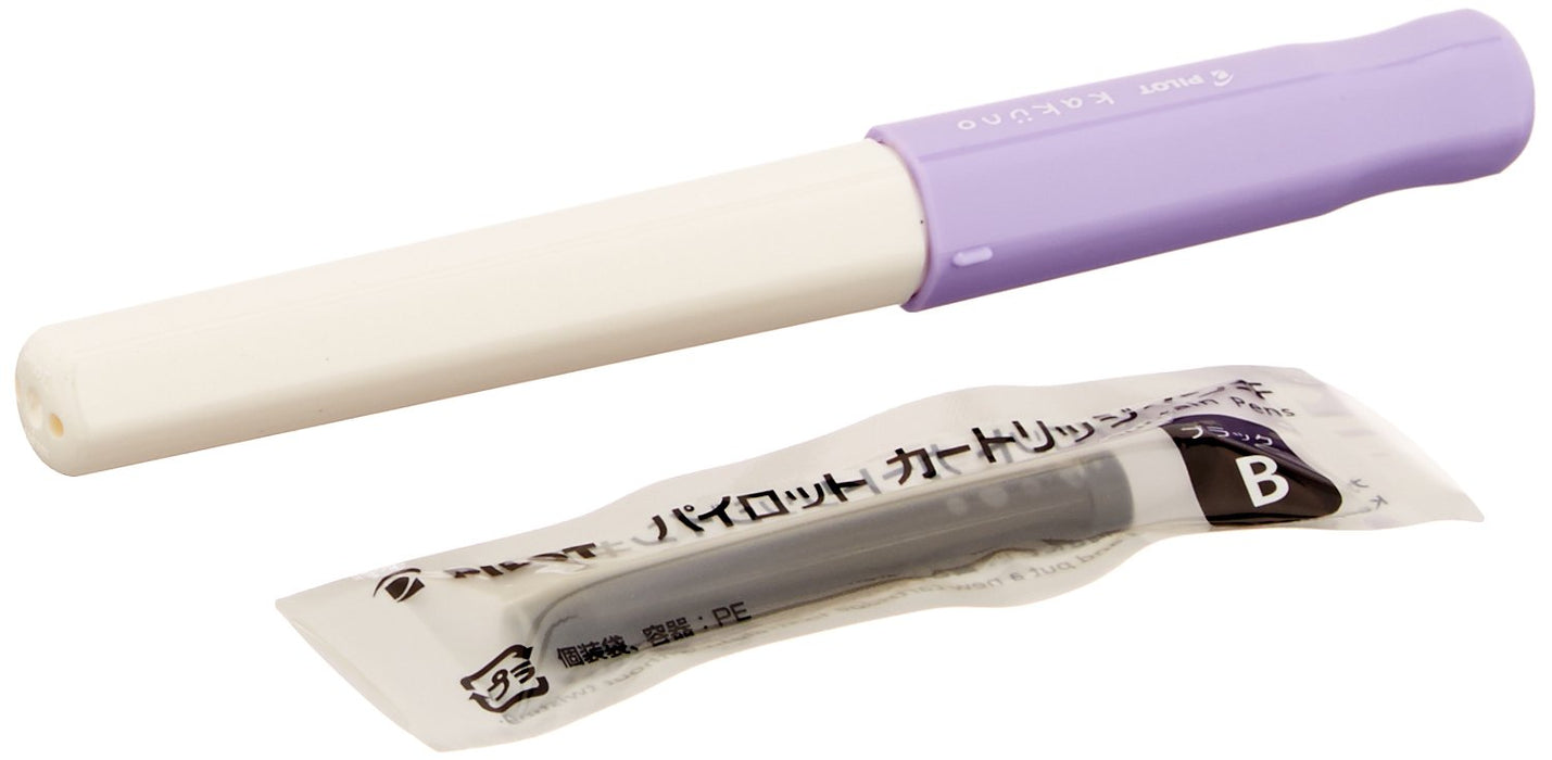 Pilot F Soft Violet Kakuno Fountain Pen for Smooth Writing Experience