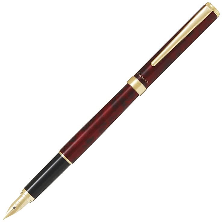 Pilot Kavalier Fountain Pen Fine Black Red Japan Fcan-5Sr-Brf